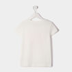 T-shirt à manches courtes ecru fille