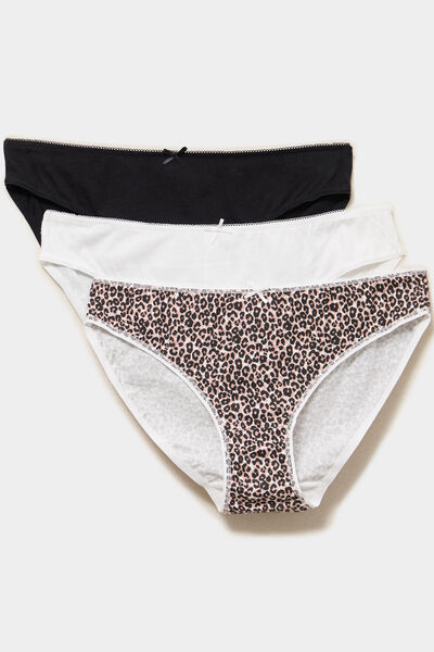 Lot 3 culottes coton noir femme