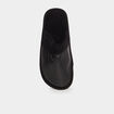 Chaussons mules détails simili cuir noir homme