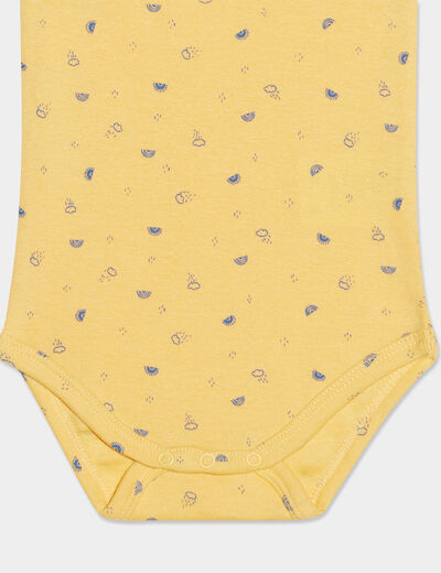 Lot 3 bodies US coton bleu ciel bébé garçon