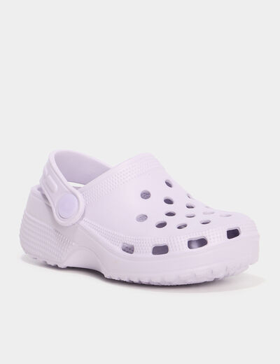 Sabots de plage mauve fille