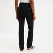 Jeans regular 5 poches coton Creeks denim noir femme