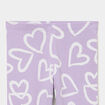 Legging 3/4 &eacute;lastiqu&eacute; coton parme fille