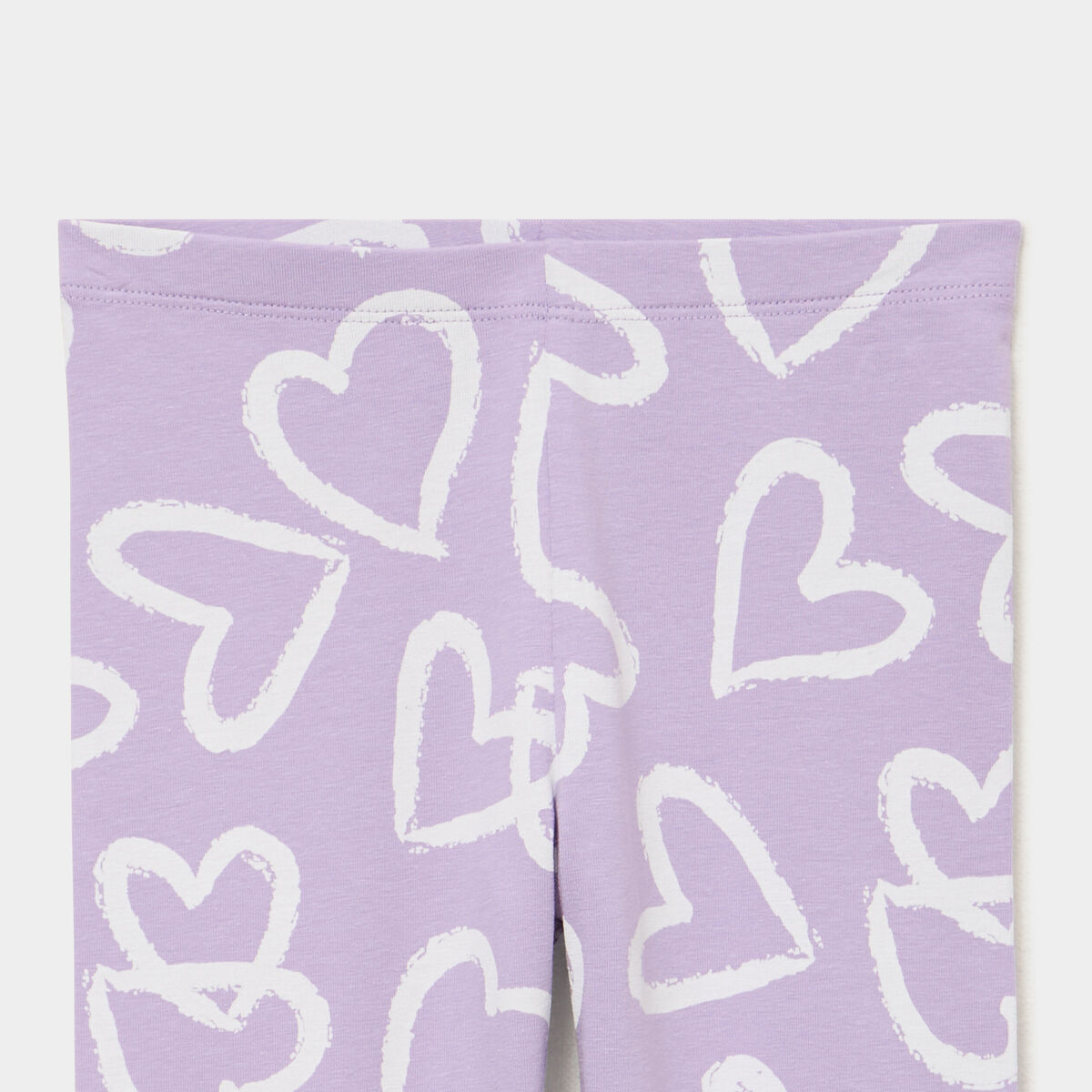Legging 3/4 &eacute;lastiqu&eacute; coton parme fille