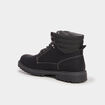 Bottines montantes crant&eacute;es &agrave; lacets noir homme