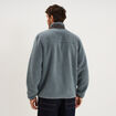 Veste effet sherpa zipp&eacute;e 3 poches bleu gris homme
