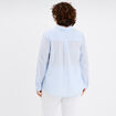 Chemise manches longues ajust&eacute;e coton blanc femme grande taille