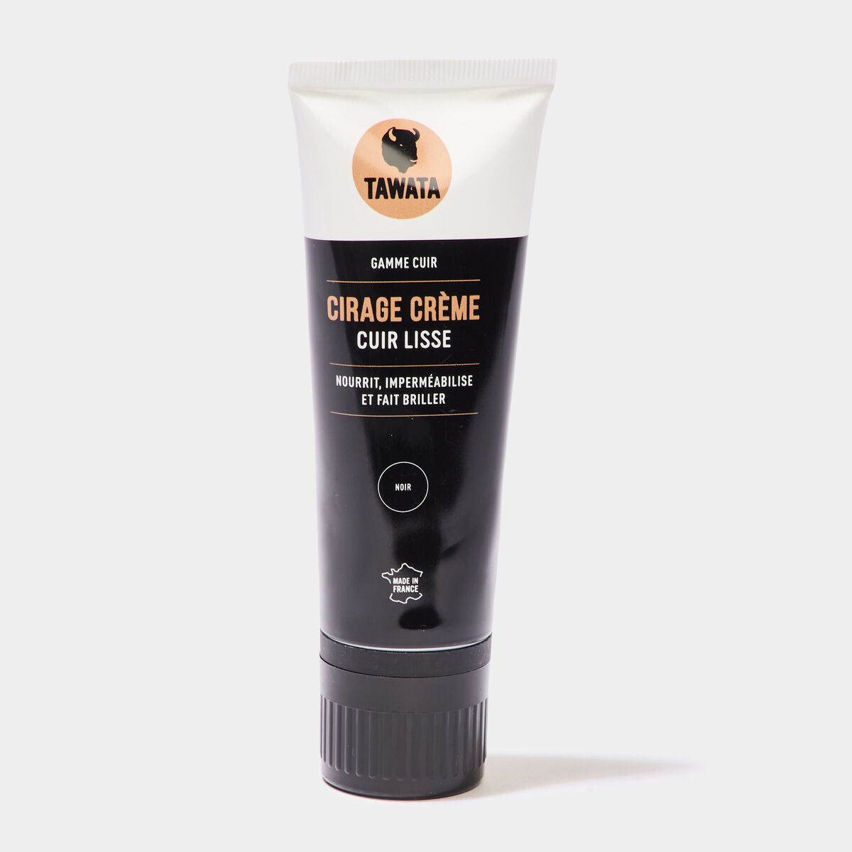 Tube cirage cr&egrave;me cuir lisse 75 ml noir mixte