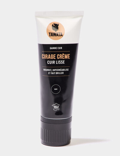 Tube cirage crème cuir lisse 75 ml noir mixte