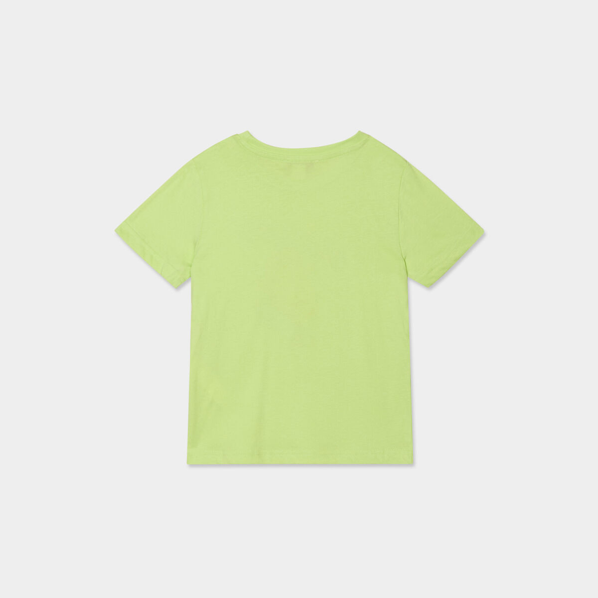 Ensemble pyjama t-shirt et short coton vert anis gar&ccedil;on