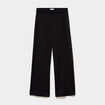 Pantalon de jogging large molletonn&eacute; noir femme