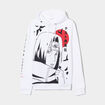 Sweat à capuche hoodie Naruto Itachi blanc homme