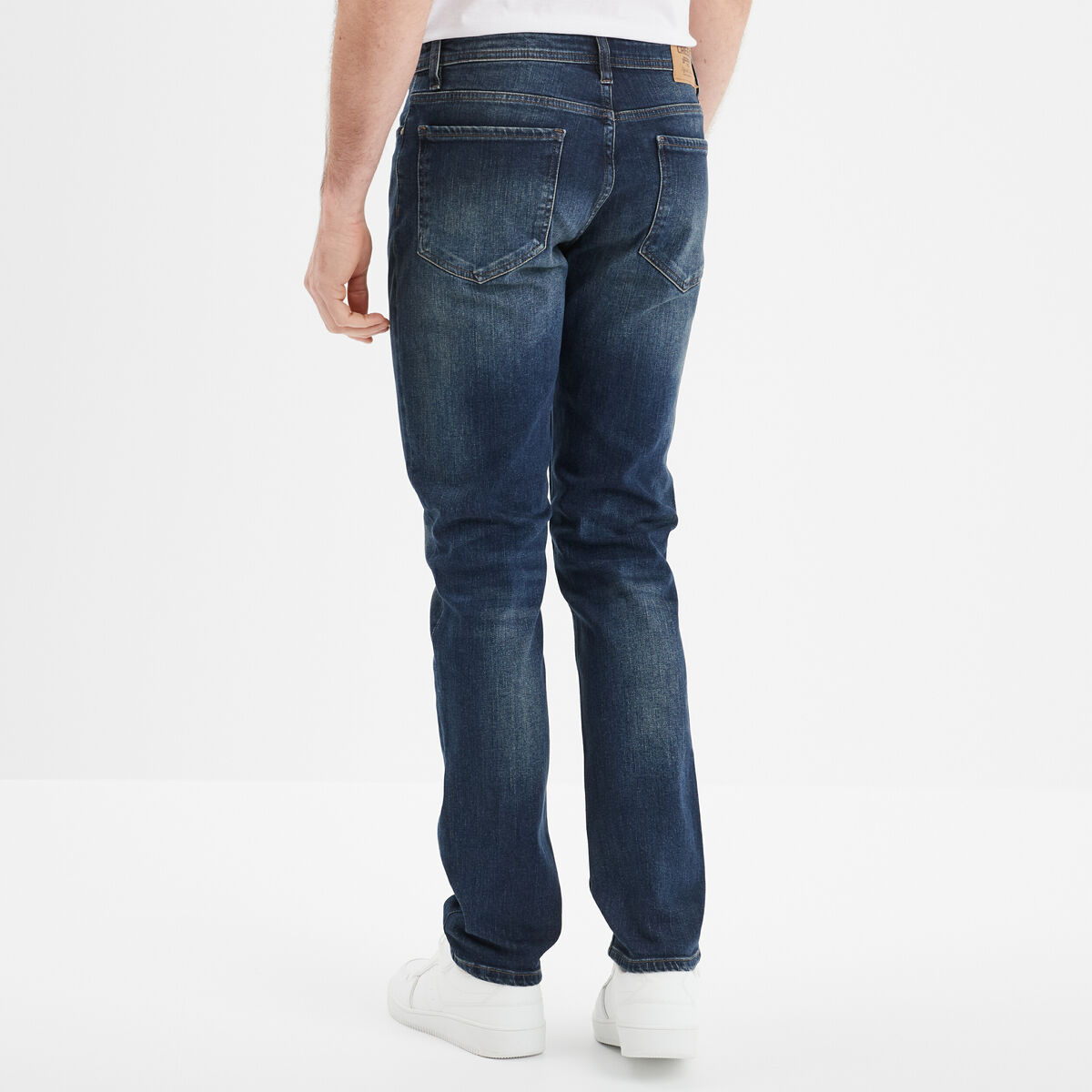Jeans denim straight 5 poches denim dirty homme