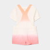 Ensemble 2 pi&egrave;ces avec salopette coton multicolore fille