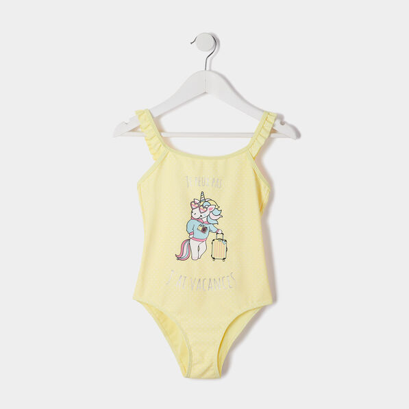 maillot de bain une piece jaune fille Maillot de bain une pièce jaune fille