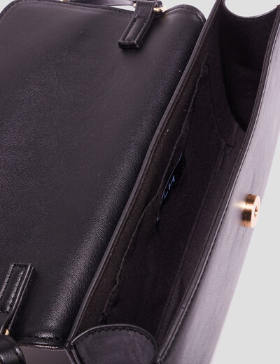 Sac pochette avec rabat métallisé couleur or femme