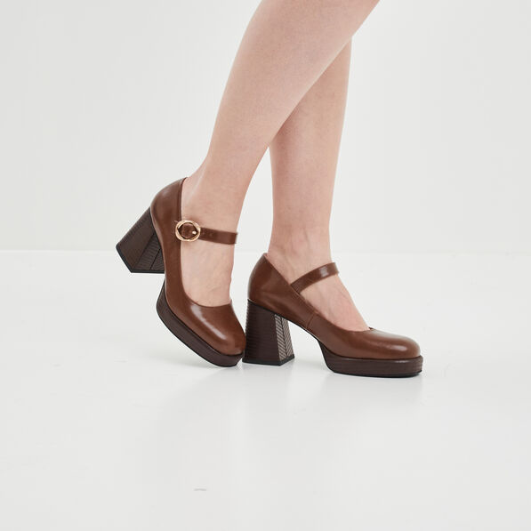 Escarpins à talons avec bride Liberto marron femme