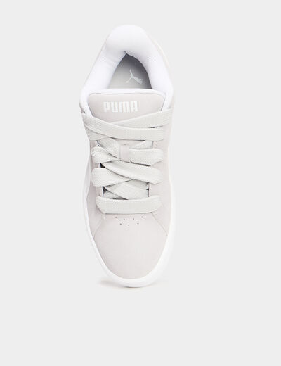 Tennis basses &agrave; lacets Puma gris homme