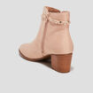 Bottines à détails tressés sable femme