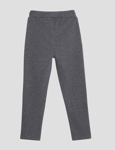Pantalon jogging coupe ajustée gris garçon