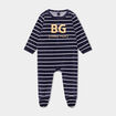 Pyjama dors-bien effet polaire bleu marine bébé garçon
