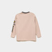 T-shirt col V manches longues Sonic sable gar&ccedil;on