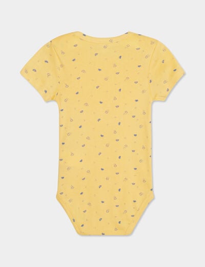 Lot 3 bodies US coton bleu ciel bébé garçon