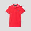 Polo avec broderie poitrine coton Creeks rouge homme