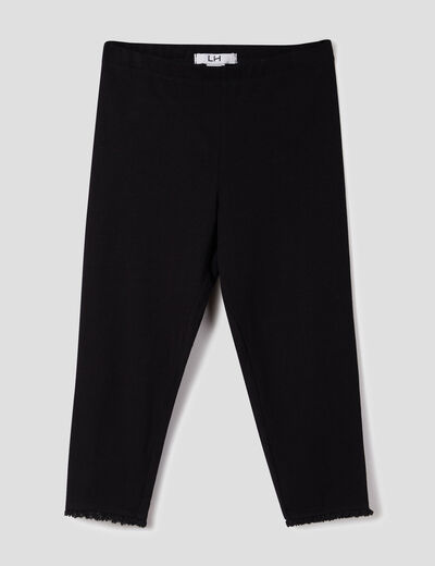 Legging 7/8ème noir fille