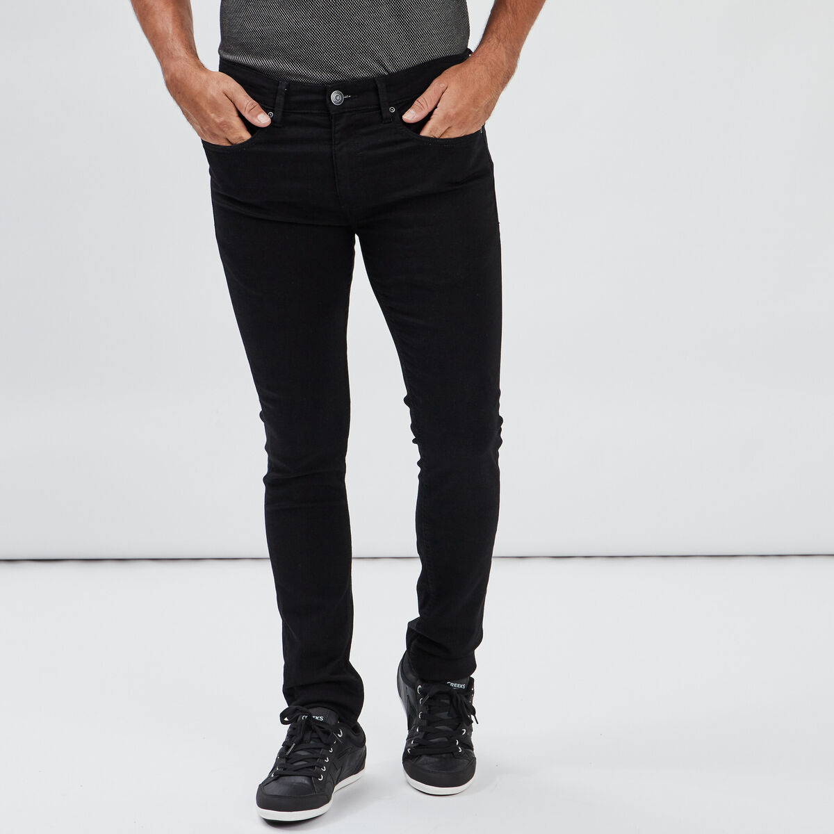 Jeans skinny stretch noir homme