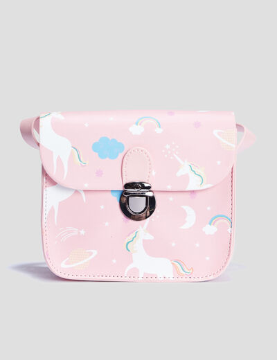 Sac bandoulière rose fille