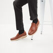 Mocassins Walking Confort marron homme