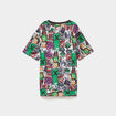 T-shirt droit manches courtes Minecraft multicolore gar&ccedil;on