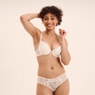 Shorty en dentelle blanc femme