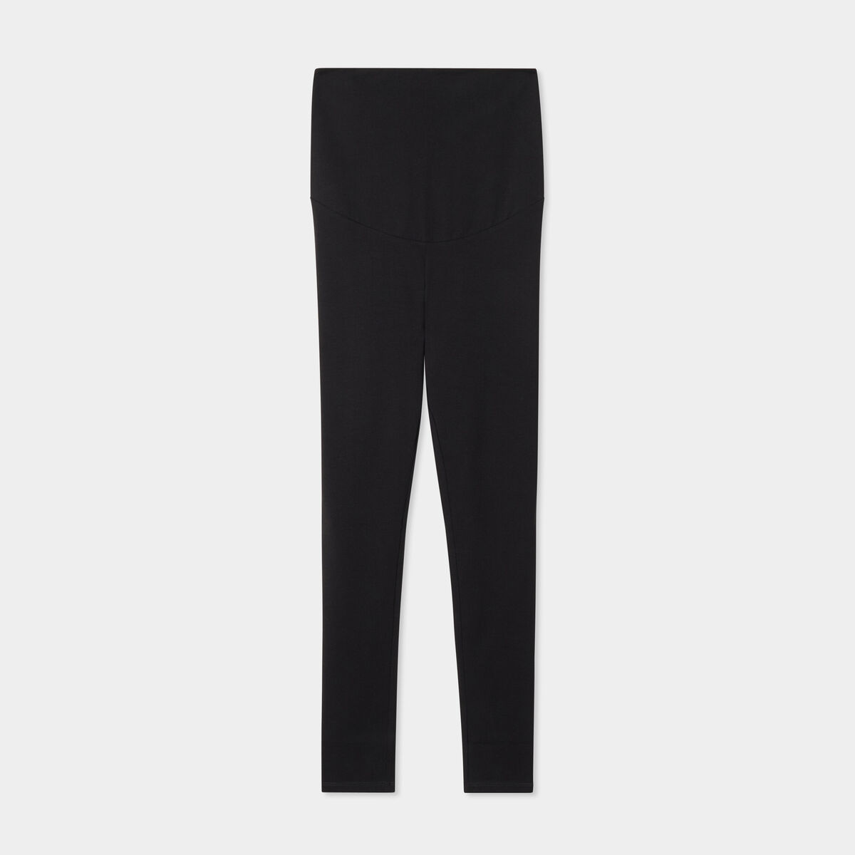 Legging grossesse en coton noir femme maternit&eacute;