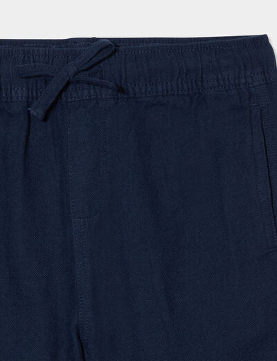Pantalon chino coton majoritaire bleu foncé garçon