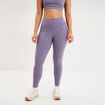 Legging de sport gainant taille haute violet femme