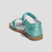 Sandales à scratchs La Petite Sirène bleu turquoise fille