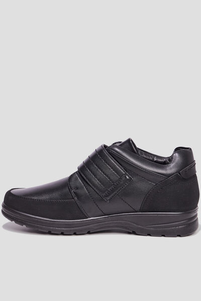 Chaussures montantes à scratchs Boudio noir homme