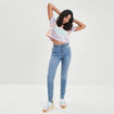 Jeans skinny taille haute Liberto denim double stone femme