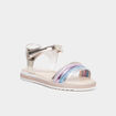 Sandales brides à scratchs multicolore fille