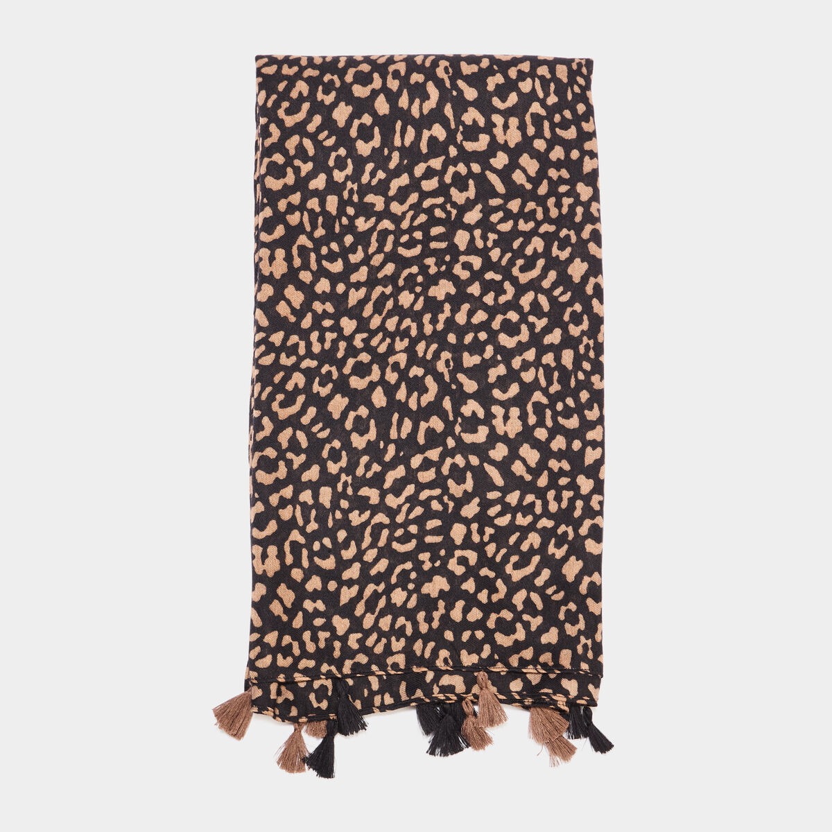 Foulard pampilles noir femme