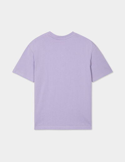 T-shirt manches courtes Naruto Sasuke mauve garçon