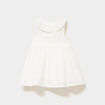 Robe &eacute;vas&eacute;e broderie anglaise coton blanc b&eacute;b&eacute; fille