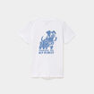 T-shirt col rond manches courtes coton blanc gar&ccedil;on