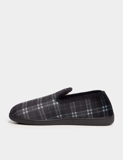 Chaussons fourrés Isotoner bleu homme