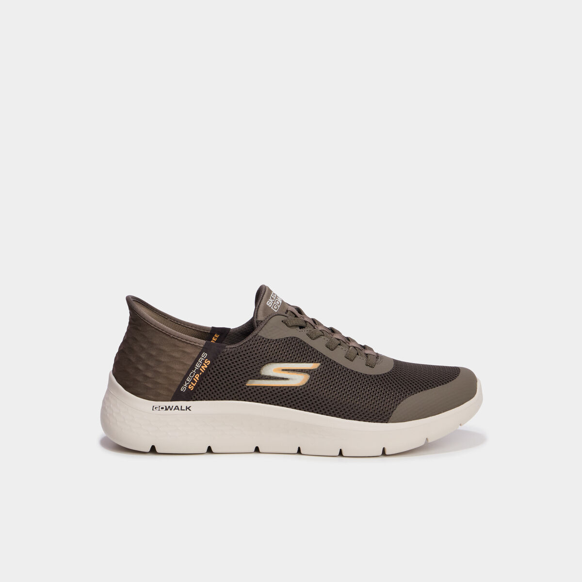 Baskets running Slip Ins GO WALK FLEX marron clair homme