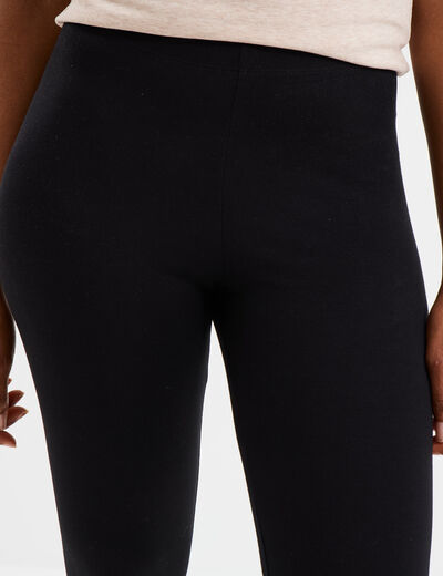 Legging 7/8ème avec dentelle noir femme