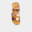 Sandales en cuir Kickers Kickalana rose femme