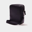 Sac pochette bi-matière gris foncé homme
